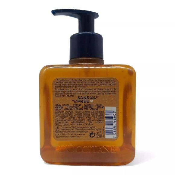 L'Occitane Verbena Liquid Soap For Hands & Body 10.1oz 300ml new - Picture 2 of 3